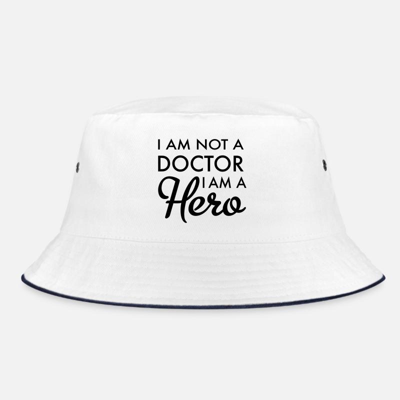 Arzt - Bucket Hat - Weiß/Navy