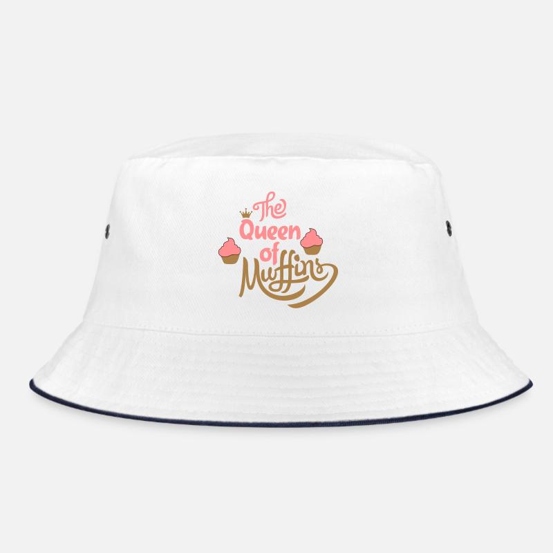 Muffins - Bucket Hat - Weiß/Navy