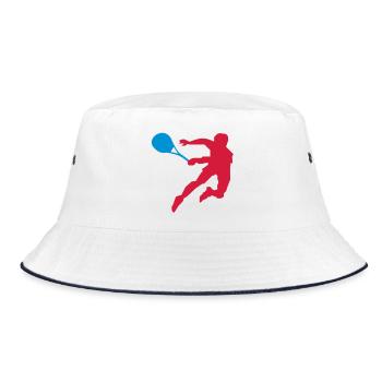 tennis - Bucket Hat - white/navy - Front