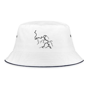Blitz - Bucket Hat - Weiß/Navy - Vorne