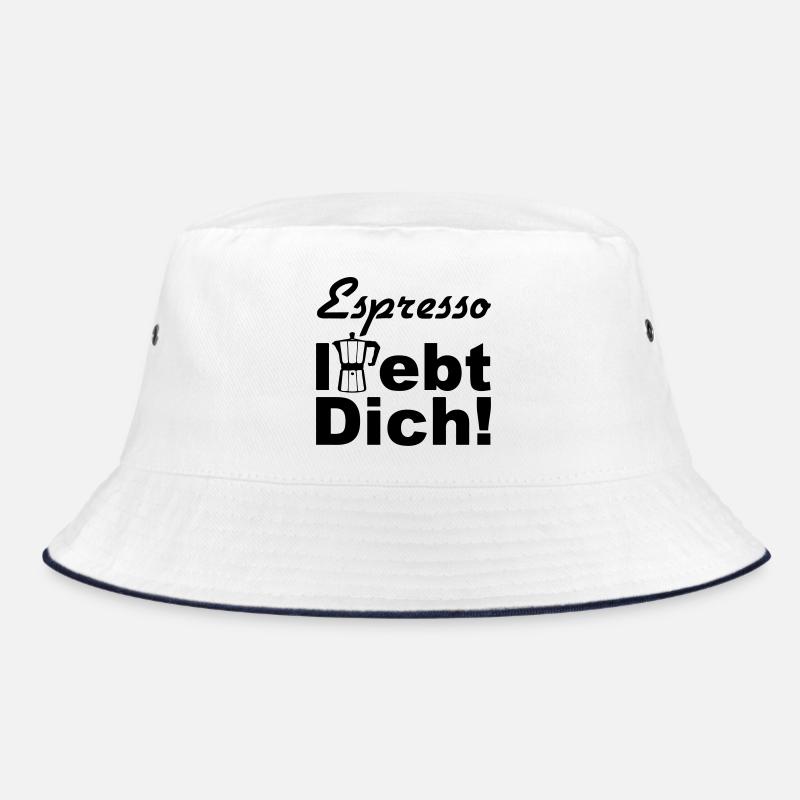 Espresso Kaffee Spruch lustig Geschenk Bucket Hat