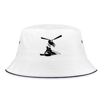 Heliskiing - Bucket Hat - white/navy - Front