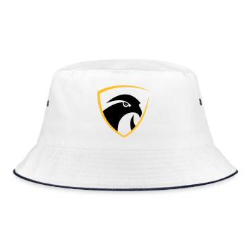 Falcon logo - Bucket Hat - white/navy - Front