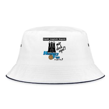 Hamburg , Tradition , Fußball , Fan Leben (25) - Bucket Hat - Weiß/Navy - Vorne