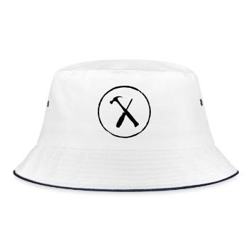 Tools - Bucket Hat - Weiß/Navy - Vorne