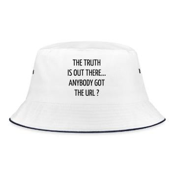 Quote / Gaming / Geek / Gamer / Computer / Game - Bucket Hat - white/navy - Front