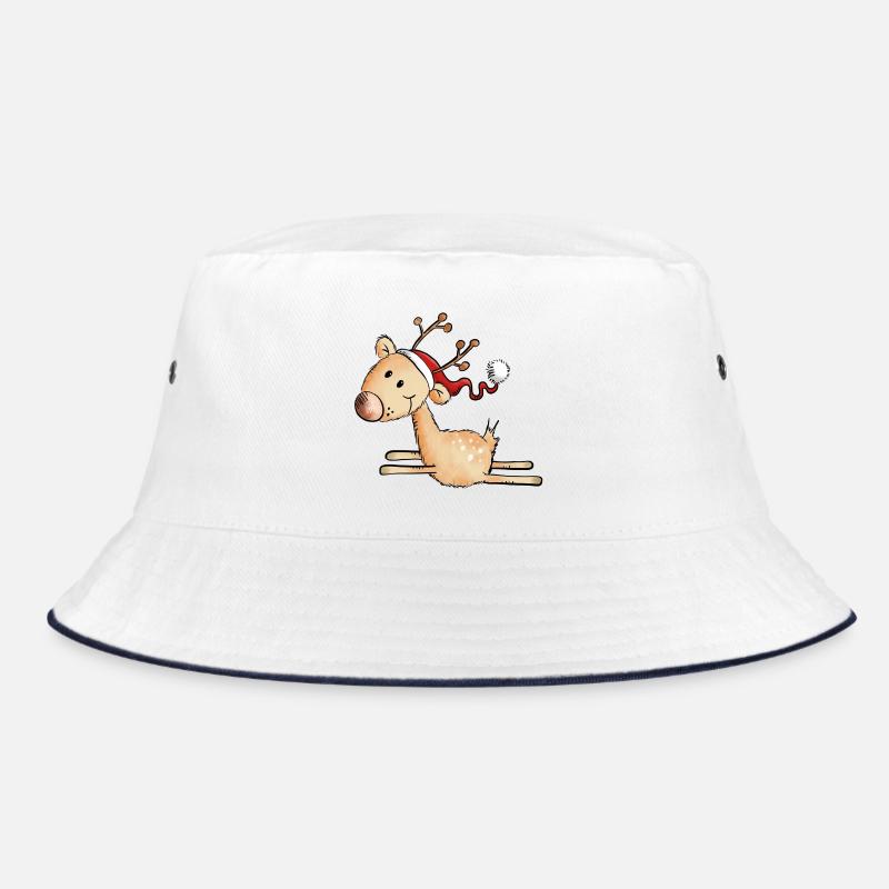 Jumping Christmas Reindeer - Gift - Comic Bucket Hat