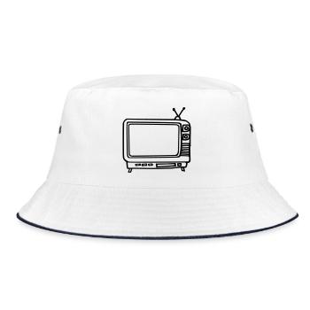 TV - Bucket Hat - white/navy - Front