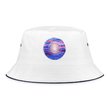 SchöpfungsLicht der Freiheit - Sonja Ariel - Bucket Hat - Weiß/Navy - Vorne