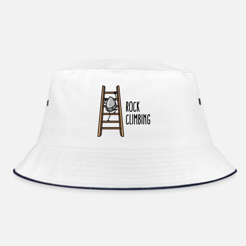 Rock Climbing Funny Climbing Climbing Cartoon Bucket Hat