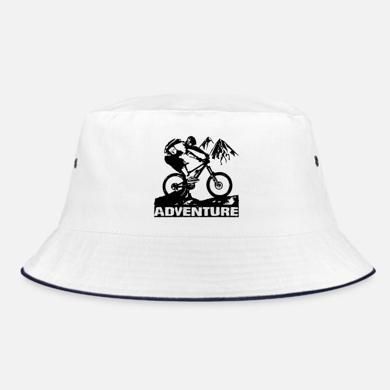 MTB - Bucket Hat - Weiß/Navy