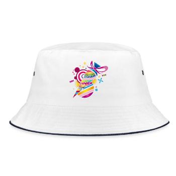 Sac d’école à motifs colorés pour la scolarisation - Bob - blanc/marine - Devant