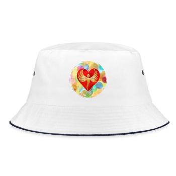 AngelHeart of the Rainbow Dimension - Sonja Ariel - Bucket Hat - white/navy - Front