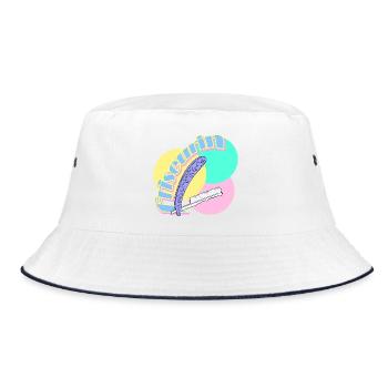 Hairdresser Razor Hairdresser Salon - Bucket Hat - white/navy - Front