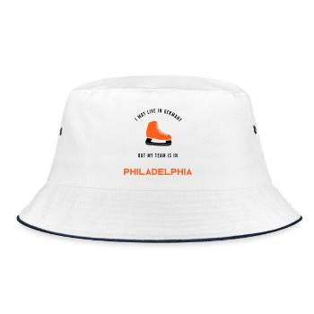 Philadelphia + USA + Germany + Team + Hockey + Fan - Bucket Hat - white/navy - Front