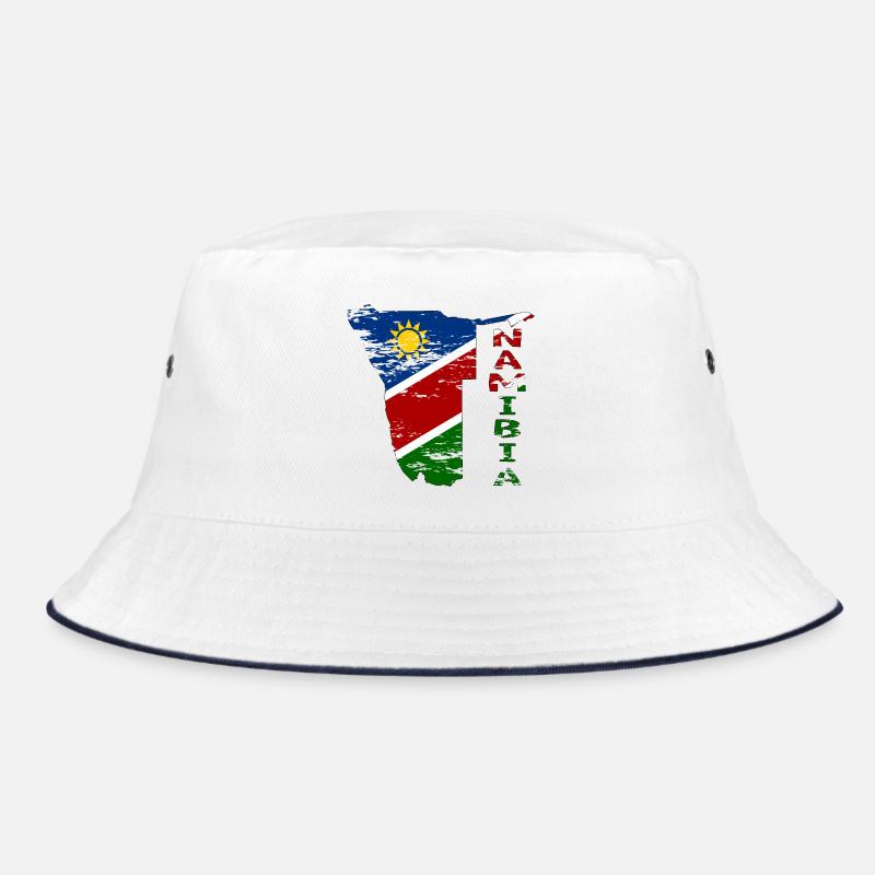 Namibia Map Flag used Bucket Hat