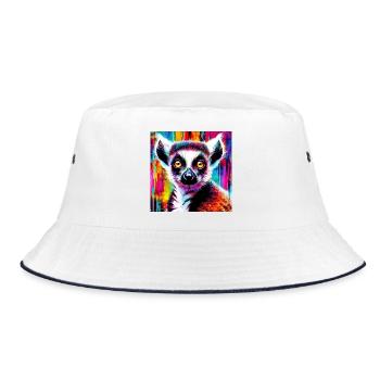 Lemur - Bucket Hat - white/navy - Front