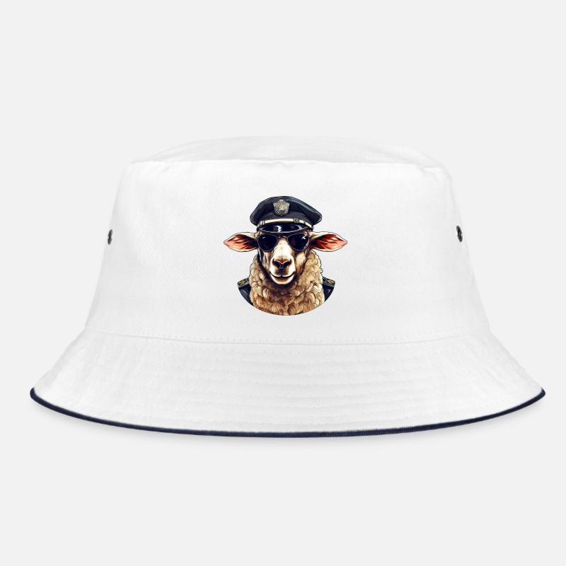 Sheep Policewoman Bucket Hat