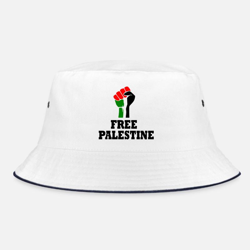 Free palestine - Bob - blanc/marine