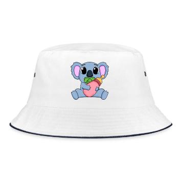 Bébé Koala Motif Koala Ours - Bob - blanc/marine - Devant