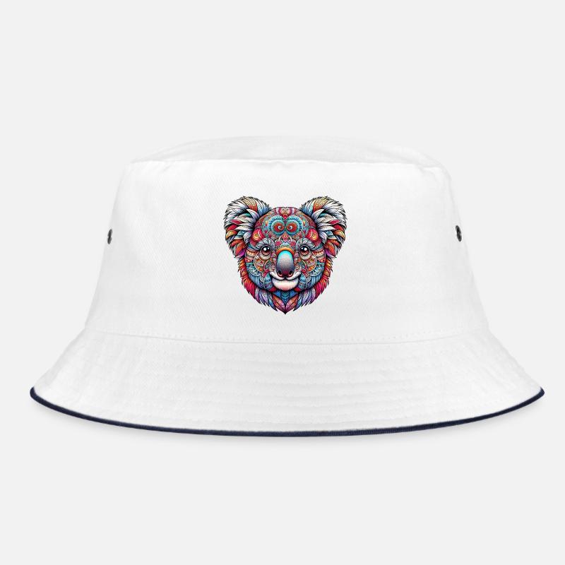 Koala decorated with Mandalas Bucket Hat