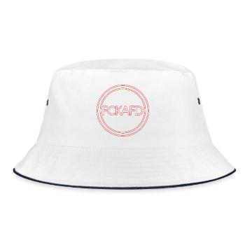 FCK AFD - Bucket Hat - Weiß/Navy - Vorne