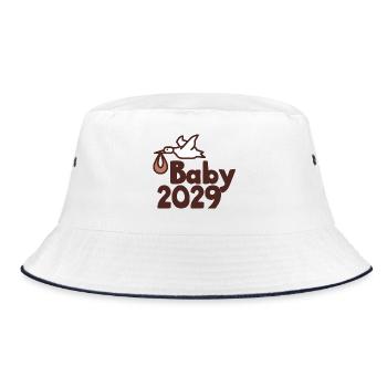 Bébé cigogne 2029 - Bob - blanc/marine - Devant