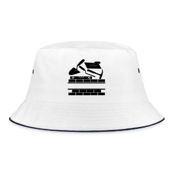 Mason logo - Bucket Hat - white/navy - Front