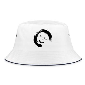 Méditation du sommeil de la série Ensie face - Bob - blanc/marine - Devant
