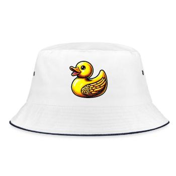 Duckling Duck Duck - Bucket Hat - white/navy - Front