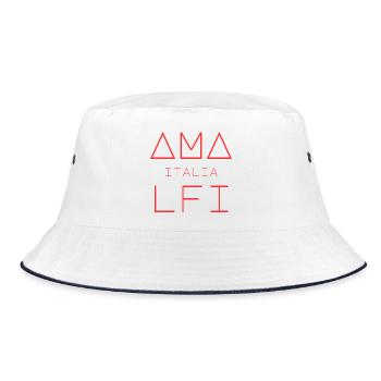 AMALFI ITALIA Art Design - Bucket Hat - white/navy - Front