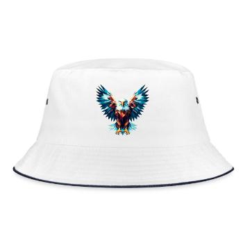 Aigle polygonal - Bob - blanc/marine - Devant