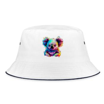 Koala - Bucket Hat - white/navy - Front