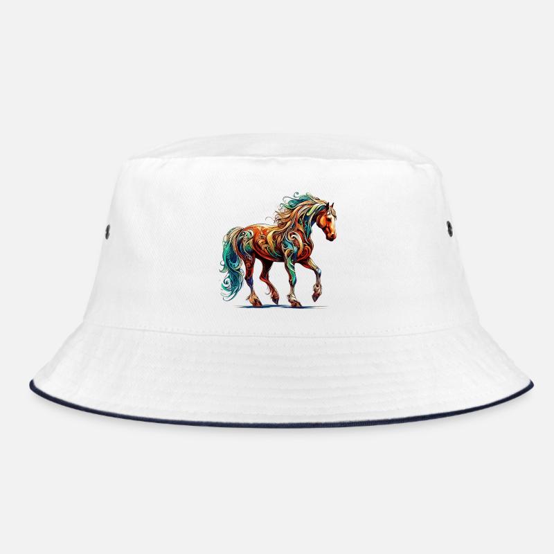 Cheval - Bob - blanc/marine