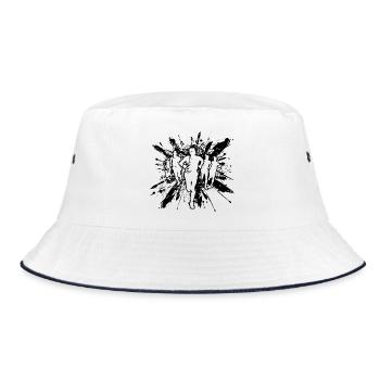 Bishop - Bucket Hat - white/navy - Front