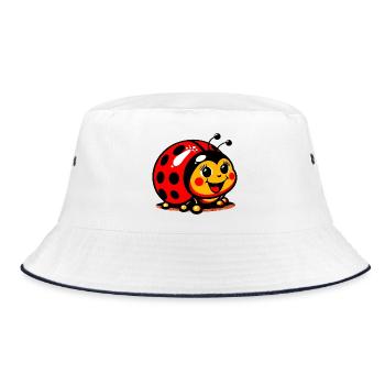Ladybird - Bucket Hat - white/navy - Front