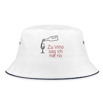 Vin et plaisir du vin Humour Design - Bob - blanc/marine - Devant