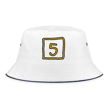5. ANNIVERSARY. 5 YEARS. 5th ANNIVERSARY - Bucket Hat - white/navy - Front