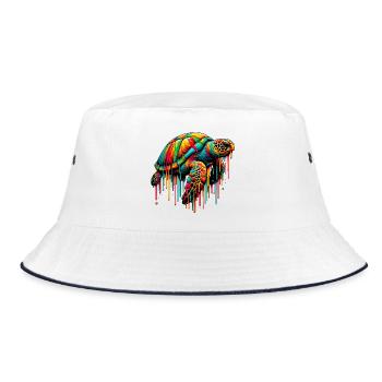 Turtle - Bucket Hat - white/navy - Front
