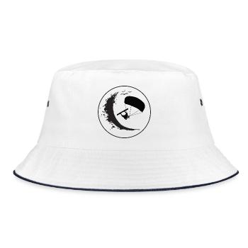 Wave Rider Eclipse - Bucket Hat - Weiß/Navy - Vorne