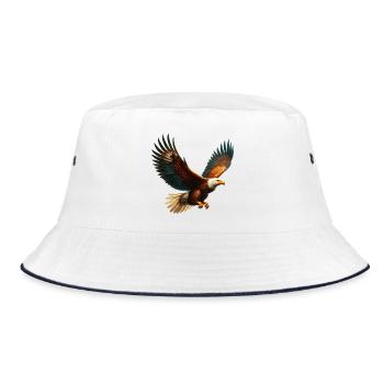 Eagle - Bucket Hat - white/navy - Front
