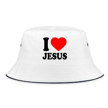 I love jesus - Bob - blanc/marine - Devant
