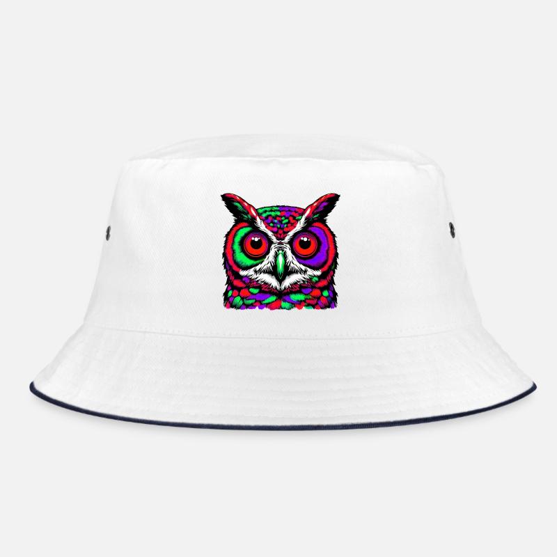 Hibou - Bob - blanc/marine