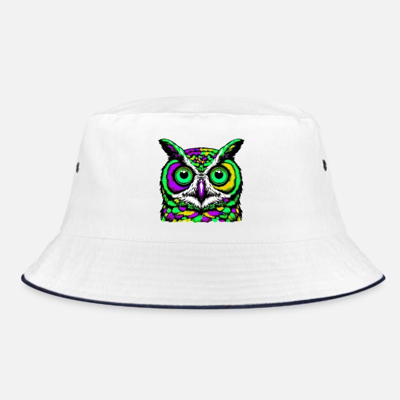 Hibou - Bob - blanc/marine