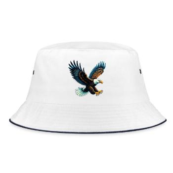 Eagle - Bucket Hat - white/navy - Front