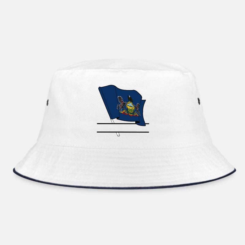 Flagge Pennsylvania Textbanner Bucket Hat
