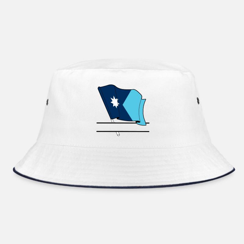 Flag Minnesota text banner Bucket Hat