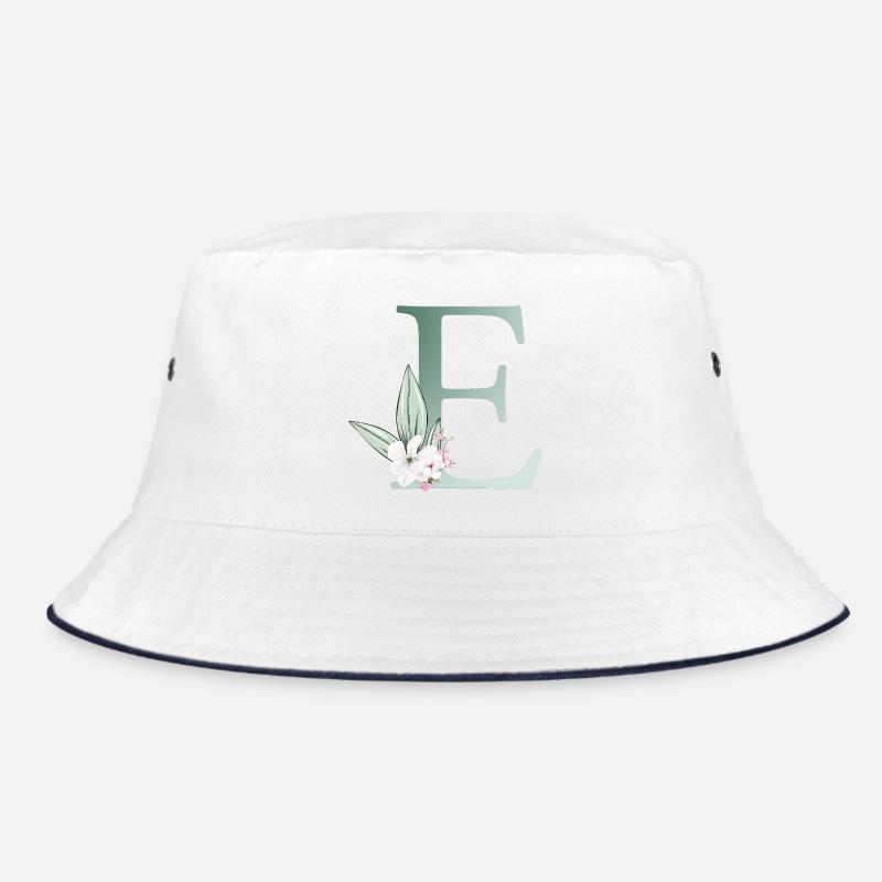 E Monogram, Floral, Personnalisable Bob