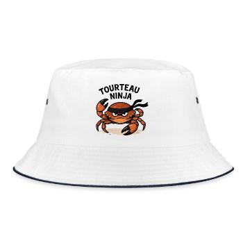 Tourteau Ninja - Bob - blanc/marine - Devant