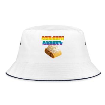 Schlager Strudel Statement - Bucket Hat - white/navy - Front